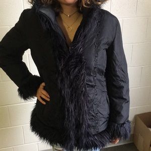 Guess jacket with fur